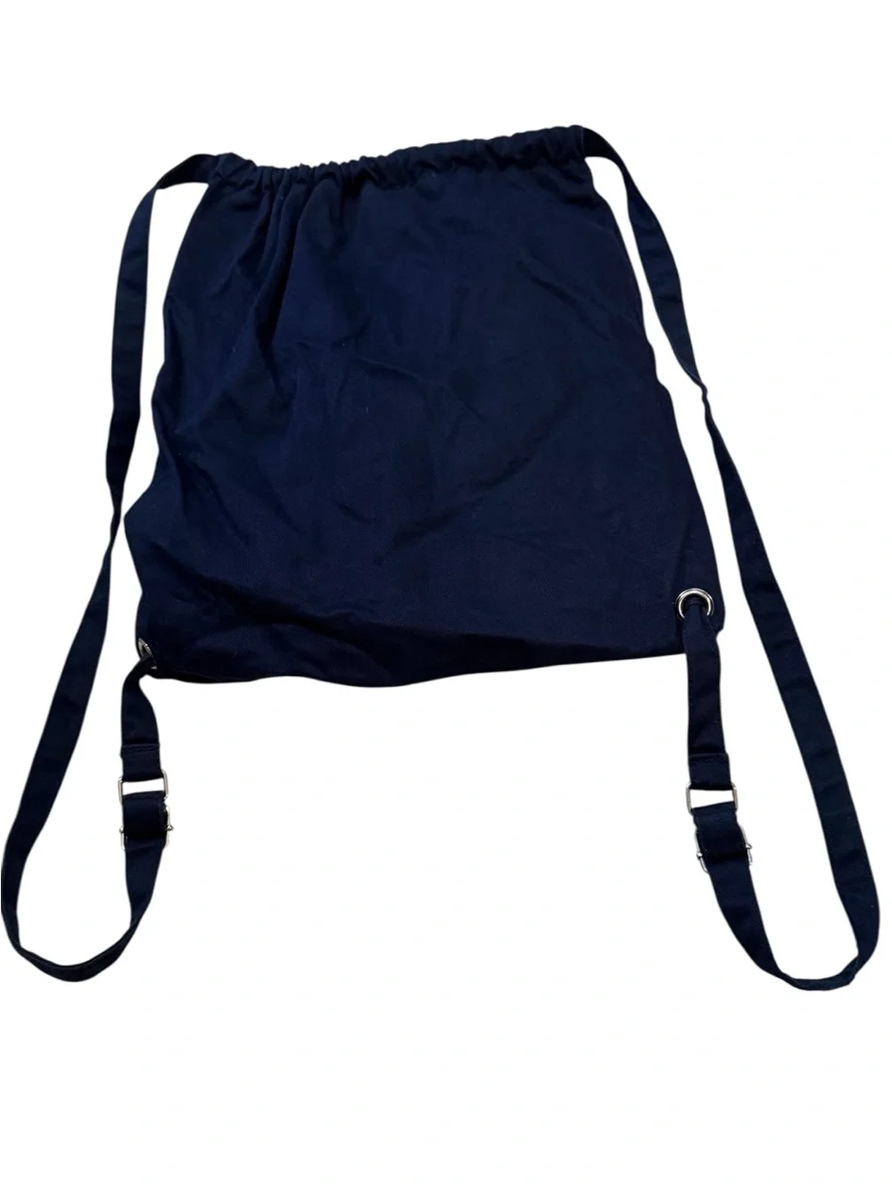 Disney Store Winnie The Pooh Piglet Navy Drawstring Backpack Embroidered Bag